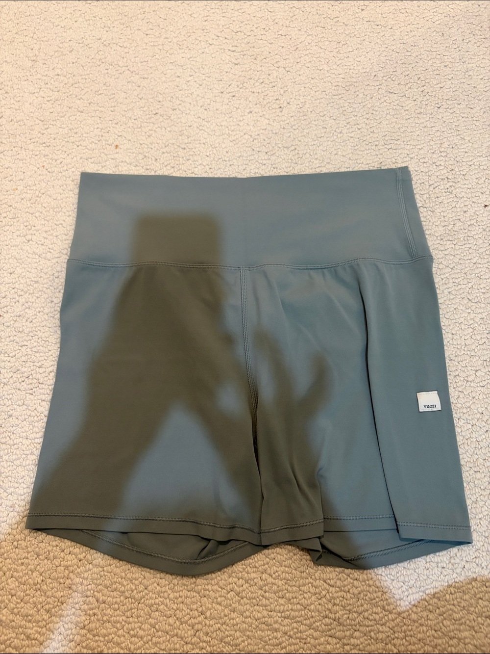 Vuori All the Feels Biker Shorts Sage